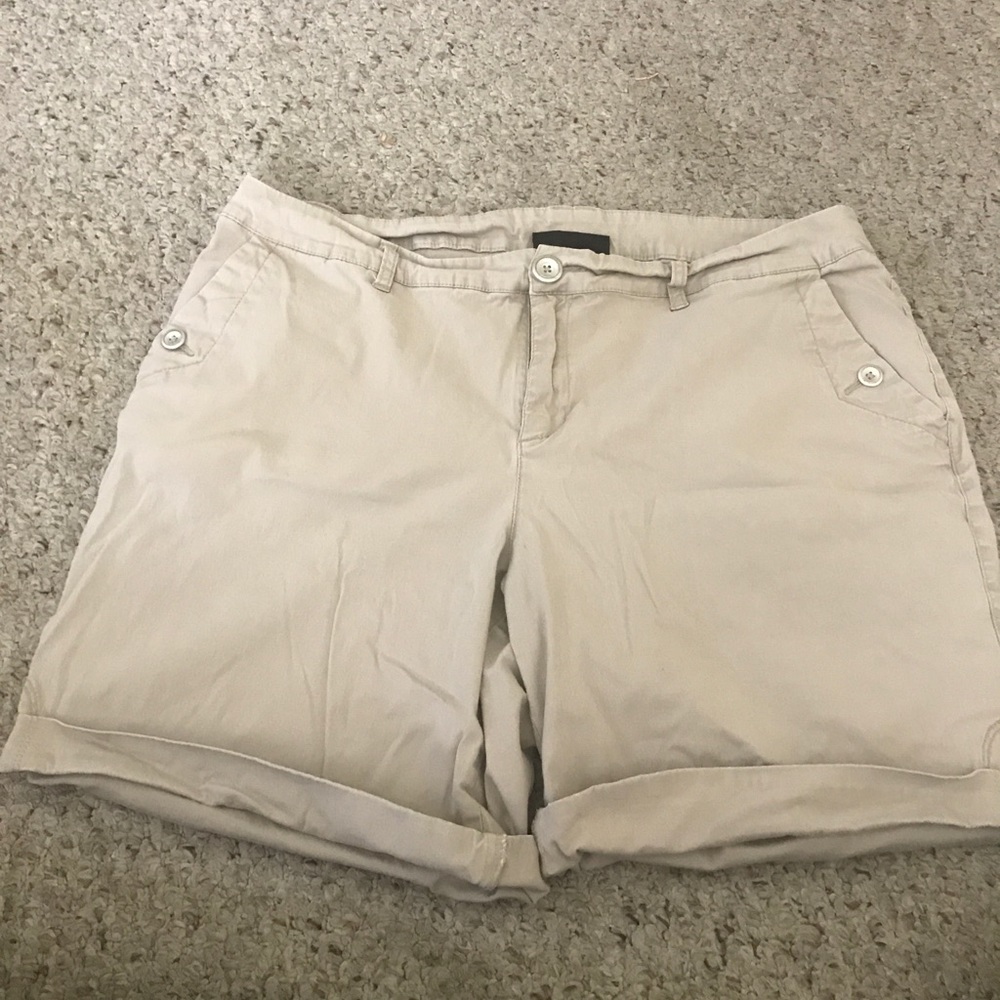 Lane Bryant Khaki Shorts